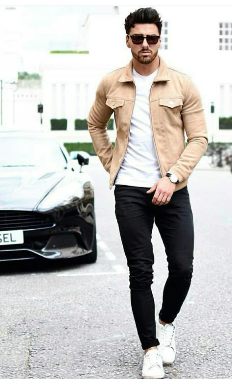 Mens Fashion Blog, Tan Jacket, Mens Fashion Casual Outfits, Instagram Analytics, Fashion Tips For Women, Tan Suede, Mens Casual Outfits, Business Casual Outfits, Mens Style