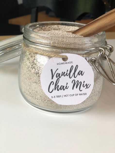 Drink Powder Mixes, Chai Tea Latte Mix Recipe, Powdered Drink Mix Recipes, Chia Tea Latte Recipe, To Smell Like Vanilla, Vanilla Chai Latte, Tea Mixes, Smell Like Vanilla, Chai Tea Latte Recipe