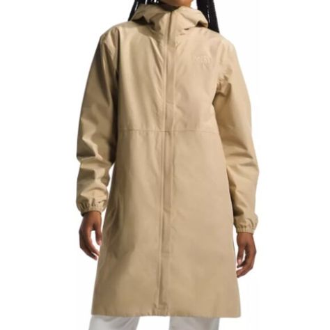 The North Face Women's Daybreak Rain Parka Rainy Season Parka With Double-lined Hood, North Face Jacket Mens, Dark Blue Coat, North Face Jacket Women's, Rain Parka, The North Face Long-sleeve Raincoat, Long-sleeved Nylon Raincoat With Storm Flap, Peacoat Jacket, Long-sleeved Cotton Parka With Pockets