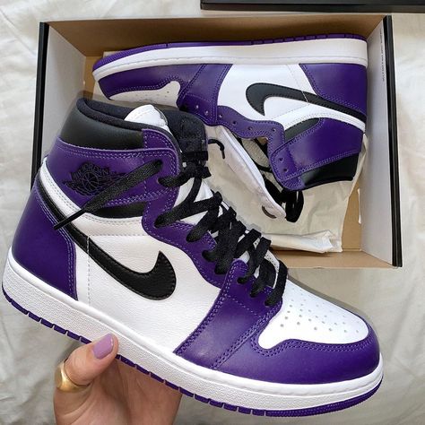 Court Purple Air Jordan 1 Purple White Black, Air Jordan 1 Outfit WomenWhatsApp: +1-562-452-0141 Purple Retro Jordans, Nike Air Jordans Purple, Purple Jordan Shoes, Light Purple Air Jordans, Purple And Black Airforce 1, Purple Nike Jordans, Purple Airforce 1, Purple Court Jordan, Nike Air Jordan 1 Purple