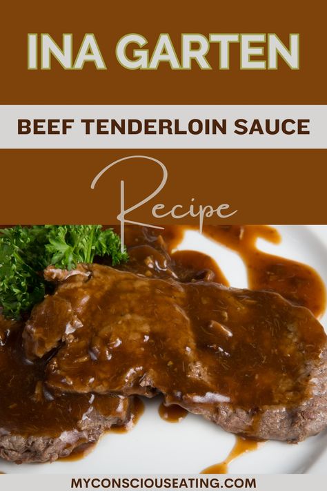 Elegant beef tenderloin sauce Ina Beef Tenderloin, Red Wine Sauce For Beef Tenderloin, Ina Garten Beef Tenderloin Recipes, Beef Tenderloin Sauces, Gravy For Beef Tenderloin, Beef Tenderloin Sauce Recipes, Beef Tenderloin Sauce, Aujus Sauce, Sauce For Beef Tenderloin