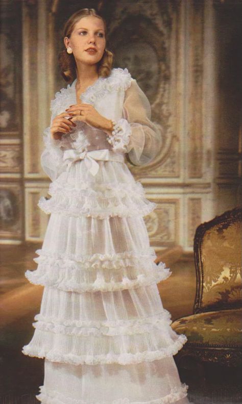 Dior Collection Haute Couture 1973 – Featherstone Vintage Tulle Fashion, Vintage Fashion Magazine, Dior Collection, Magazine Scans, Old Hollywood Glam, Dior Haute Couture, Vintage Christian Dior, Dior Couture, 1970s Fashion