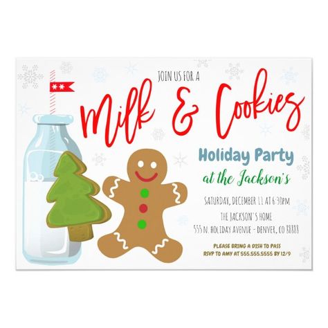 Birthday Preppy, Holiday Cookie Exchange Party, Swap Party, Cookie Exchange Party, Cookie Decorating Party, Holiday Cookie Exchange, Swap Gifts, Milk And Cookies, Christmas Party Invitation