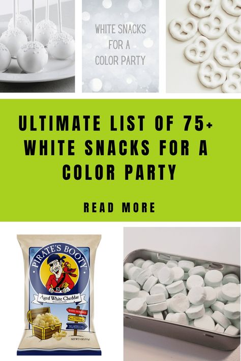 Hosting a color-themed event? Dive into our curated selection of 75+ white snack ideas perfect for any occasion! From bridal showers to picnics, enjoy the timeless elegance of a white aesthetic. Organized by categories for easy browsing. Discover your next party favorite now! 🍽 #WhiteParty #SnackIdeas #ColorThemedParty White Snacks For Color Party Basket, White Savory Snacks, White Basket Ideas For Color Party, White Themed Food Board, White Color Theme Party Basket Snacks, White Color Basket Party Ideas, White Out Party Food, White Party Foods Snacks, White Food For Party