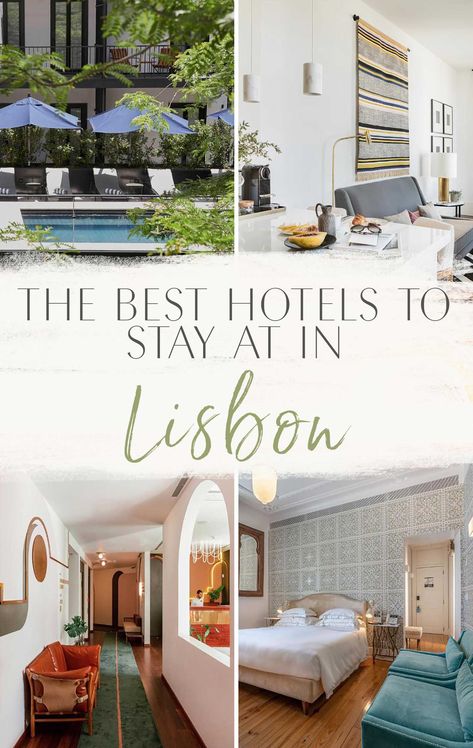 The Best Hotels to Stay at in Lisbon • The Blonde Abroad Best Hotels In Lisbon Portugal, Where To Stay In Lisbon, Lisbon Hotels, Lisbon Trip, Blonde Abroad, Lisbon Hotel, Lisbon Portugal Travel, Lisbon Travel Guide, Things To Do In Lisbon