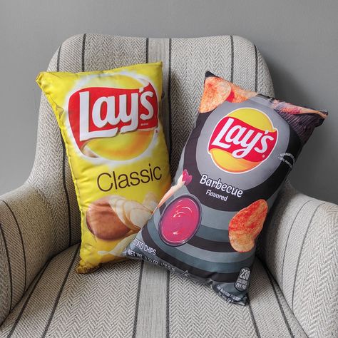 Lays Chips Pillow Toys,Cute Soft Stuffed Fabric,Funny Pillow For Cars,Chips Lovers,Kids Gift Room Decor,Children Birthday Gift ideas Fun Decorative Pillows, Weird Pillows, Hope Scope, Pop Pillow, Comfortable Decor, Cool Pillows, Funny Cushions, Fun Pillows, Lays Chips