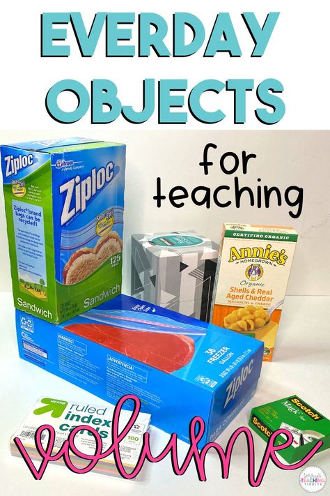 Kids connect to math when they have a good visual! Do you need some ideas for objects you can grab from your home to represent right rectangular prisms during your volume unit?⁠ ⁠ I'm sharing a list of some basic items along with an idea for how to turn them into an impromptu classwork assignment with your students.⁠ Volume Math Activities, Volume Activities 5th Grade, Mass And Volume 3rd Grade, Teaching Volume 5th Grade, Volume 5th Grade Math, Volume Lessons, Volume Rectangular Prism Activities, Volume Of Cube, Volume Rectangular Prism