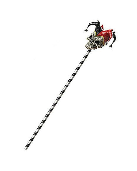 Jester Staff, Scary Jester, Jester Skull, Skull Cane, Evil Jester, The Forces Of Evil, Brooms, Force Of Evil, Costume Accessories