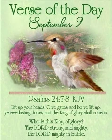 September Scripture, September Blessings, September Days, Kjv Verses, Days Of The Week Quotes, Week Quotes, Morning God Quotes, Month Of September, Good Morning God