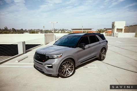 CGS Ford Explorer - Savini Wheels 2021 Ford Explorer, Explorer St, 2020 Ford Explorer, Audi Q8, Best Jdm Cars, Mid Size Suv, Ford Explorer Sport, Sport Trac, Explorer Sport