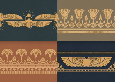 4,498 Ancient Egyptian Art Stock Photos, Pictures & Royalty-Free Images - iStock Ancient Egyptian Patterns, Egyptian Pattern Design, Ancient Egypt Art Design, Egyptian Elements, Old Egypt Art, Egyptian Icons, Essay Design, Necromancer Book, Ancient Ornaments