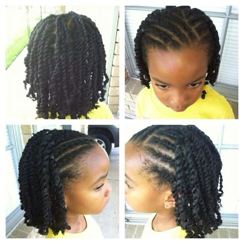 Coiffure enfants Girls Twist Hairstyles Kids Black, Kids Twist Hairstyles Children Hair, Braid Mohawk Black Hair Kids, Twist With Beads For Kids Hair, Hairstyles For Black Girls Kids 10-11, Hairstles For Black Girls Kids, Black Toddler Hairstyles, Daughter Hairstyles, Short Hair Hacks