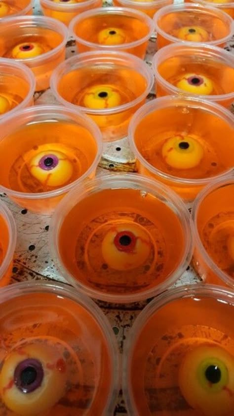 Eyeballs Halloween Food, Halloween Venue Decor, Eyeball Food Halloween, Decorations For Halloween Party, Shrek Jello Shots, Eyeball Birthday Party, Halloween Bash Decorations, Halloween Birthday Party Decorations Diy, Halloween Party Decor Backdrop