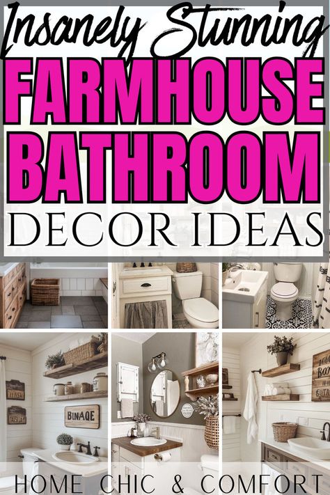 farmhouse bathroom ideas, farmhouse bathroom decor ideas, farmhouse bathroom remodel, small full bathroom ideas, farmhouse bathroom vanity, bathroom aesthetic, modern bathroom ideas, farmhouse aesthetic, vintage farmhouse decor, modern farmhouse decor, farmhouse decor ideas Farmhouse Marble Bathroom, Farmhouse Bathroom Shower Curtain Ideas, Coastal Farmhouse Bathroom Decor Ideas, Modern Farmhouse Master Bathrooms, Double Wide Master Bath Remodel, Guest Bathroom Decor Inspiration, Small Full Bathroom Ideas Farmhouse, Farmhouse Bathroom Towel Rack Ideas, Small Bathroom Remodel Farmhouse