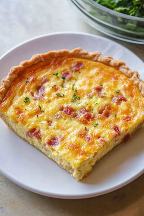 Homestyle Bacon and Cheese Quiche 10 Homestyle Bacon And Cheese Quiche, Triple Cheese Quiche, Quiche Recipes Bacon Cheese, Bacon Quiche Recipes Pioneer Woman, Quiche With Bacon And Cheese, Bacon And Cheddar Quiche, Ham And Bacon Quiche, Bacon And Cheese Quiche Recipes, Bacon Quiche Recipes Easy