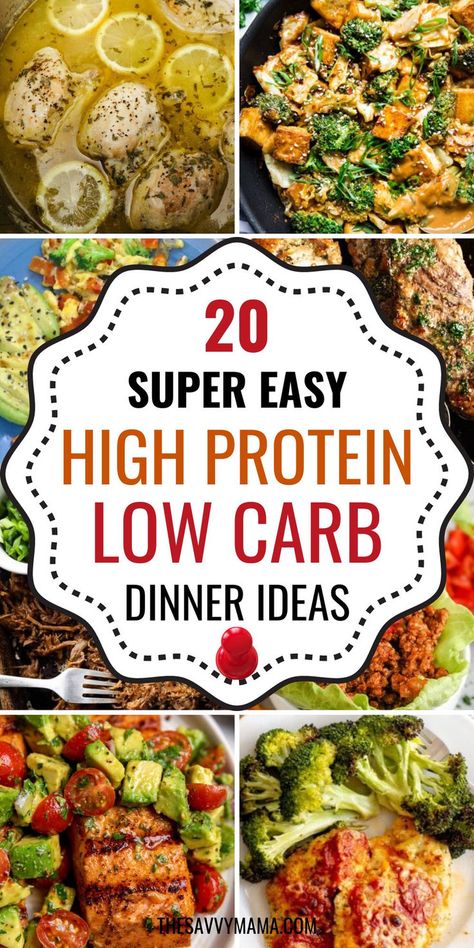 Looking for easy and healthy recipes to keep you energized? Check out these high protein low carb dinner ideas, perfect for anyone looking to maintain a balanced diet without sacrificing flavor. Whether you're meal prepping or need a quick dinner after a long day, these recipes have you covered. Featuring a variety of options like shrimp, chicken, and veggies, these meals are both filling and satisfying. Start enjoying delicious, low carb dinners that are packed with protein and nutrients today! High Protein Low Carb Dinners, Filling Low Carb Meals, Low Carb High Protein Lunch, High Protein Low Carb Dinner, High Protein Low Carb Meal Prep, High Protein Low Carb Recipes Dinner, Quick High Protein Breakfast, High Protein Chicken Recipes, Low Carb Dinner Ideas