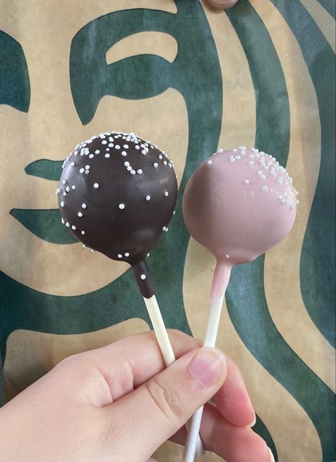 Cake Pops Aesthetic, Cake Pop Aesthetic, When Will It End, Starbucks Cake Pops, Starbucks Cake, Wedding Cake Cookies, Kawaii Cooking, Yummy Comfort Food, Baked Dessert Recipes