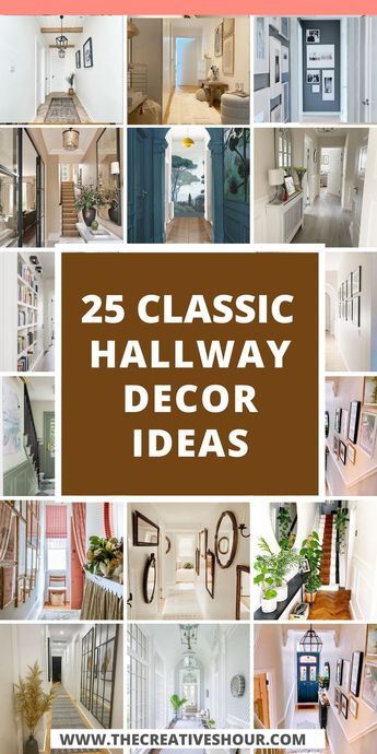 Maximizing Style in Your Long, Narrow Hallway: A Guide to Hallway Decor. Your entrance sets the tone for your home, even if it's a small and narrow one. In this article, we'll explore innovative decorating solutions tailored to petite spaces. Uncover a palette of paint colors that can visually expand your short hallway, and get inspired by decorating ideas that make every inch count. Narrow Entry Hallway, Decorating Long Hallway, Narrow Hallway Wall Decor, Decorating A Narrow Hallway, Living Room And Kitchen Decor, Small Hallway Decorating, Long Hallway Decor, Short Hallway, Hall Wall Decor