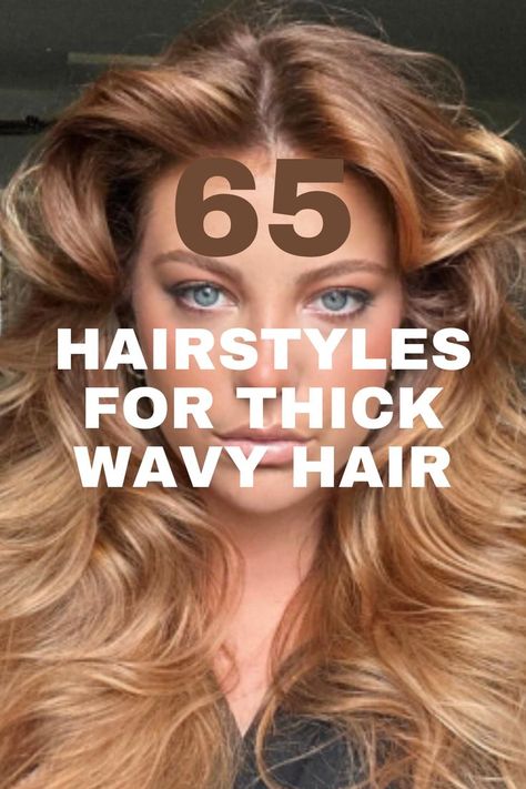 A long, thick wavy hairstyle with caramel highlights, styled for a voluminous and textured look. Long Course Thick Hair, Long Hairstyles Thick Wavy Hair, Medium Length Hair With Layers Thick Wavy, Haircut Ideas For Thick Wavy Hair, How To Style Thick Wavy Hair, Short Hairstyles For Thick Wavy Hair, Hairstyles For Thick Long Hair, Thick Wavy Hairstyles, Wavy Hair Layers