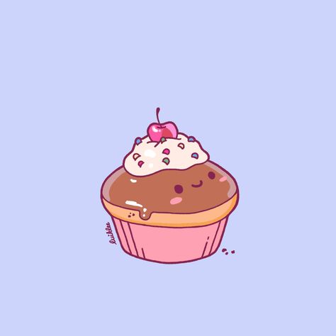 Hey guys!💕 Here is a brand new illustration for you!❤️ I'm already practicing for Kawaii Week and decided to draw something sweet. I hope you like this cute littel chocolate cherry muffin!🧁 Aaand it's Friday!🥳 So I wish you a relaxing weekend!✨ It's hard to believe that when the weekend is over, Kawaii Week starts...🙌 I'm excited!😍 I hope many of you will join. I'm really looking forward to your drawings!🥰 - - - #kawaii #cuteillustration #cuteart #illustration #illustrationartists #illustrat... Cartoon Muffin, Muffin Drawing, Muffin Illustration, Muffin Cartoon, Cherry Muffin, Cherry Muffins, Drawing Food, Cozy Summer, New Illustration