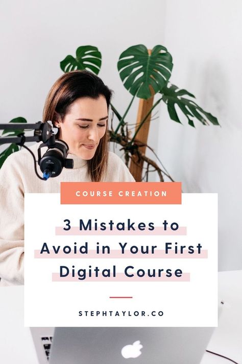 Thinking of creating an online course? Learn from my digital course creation mistakes and avoid these three online course creation mistakes. Read the post for more online course tips and how to create the best digital course! Online Course Design, Course Design, Tools List, Digital Course, Course Ideas, Online Course Creation, Create Online Courses, Best Online Courses, Curriculum Development