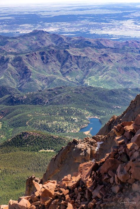 Colorful Colorado Collective | Looking down from Pikes Peak Pikes Peak Colorado, Road Trip To Colorado, Colorado Trip, Usa Roadtrip, Train Tour, Colorado Travel, Pikes Peak, Top Travel Destinations, Tree Hugger