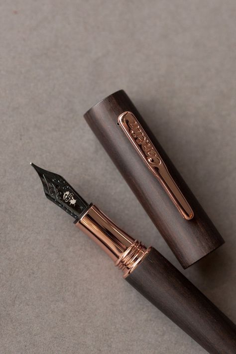 @1969Mauricio Aesthetic Fountain Pen, Pen Aesthetic Writing, Fountain Pen Aesthetic Vintage, Pens Aesthetics, Fountain Pen Aesthetic, Pens For Calligraphy, Black Stationary, Cool Pens, Pen Aesthetic