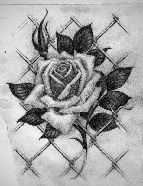 Rose Chicano Art, Realistic Flower Drawing Pencil, Chicano Rose Drawing, Low Riders Drawings, Dragon Tattoo Drawing, Wrist Tattoo Ideas, Rose Drawing Tattoo, Chicano Style Tattoo, Cholo Art