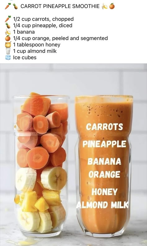 Gut Friendly Drinks, High Fiber Smoothies For Kids, Banana Orange Smoothie, Smoothie Recipes For Breakfast, Fat Loss Recipes, Healthy Juicer Recipes, Bland Diet, Resep Smoothie, Fruit Smoothie Recipes Healthy