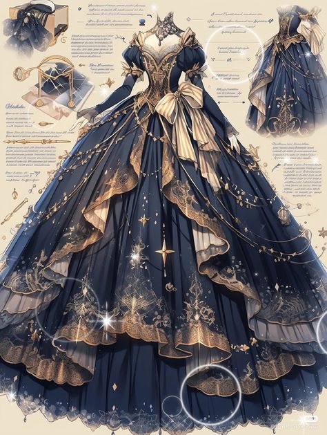 Mystic Outfit Aesthetic, Mystical Dresses, Mystical Fashion, Clothing Drawing, Victorian Era Dresses, Dreamy Gowns, Dress Design Drawing, Clothing Design Sketches, Fantasy Dresses