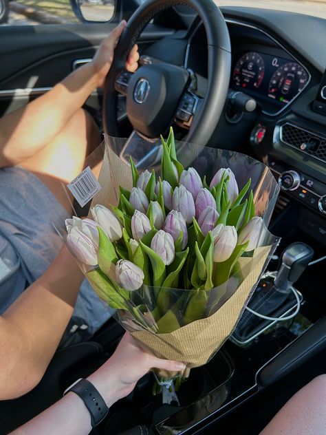 Flowers, tulips, car, boyfriend, best boyfriend, aesthetic, relationship, flower set, gift ideas, girlfriend, best life, flower girl, views, BFF, rich, Tulips For Girlfriend, Relationship Flowers Aesthetic, Man Buying Flowers Aesthetic, Spring Boyfriend Aesthetic, Flowers To Get Your Girlfriend, Boyfriend With Flowers Aesthetic, Birthday With Boyfriend Aesthetic, Flowers To Give To Girlfriend, Boyfriend Flowers Gift