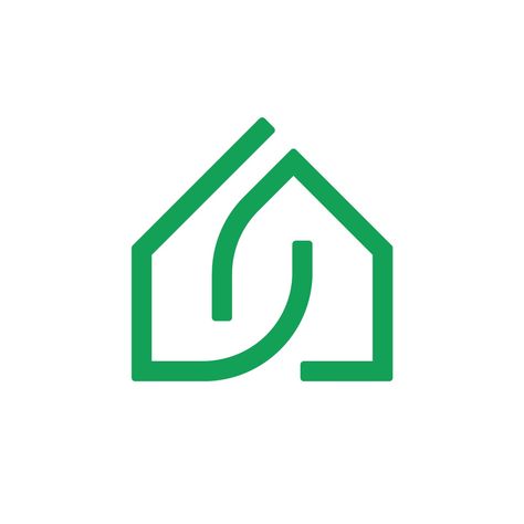 Eco House Logo For Sale – Brandforma Shop Environmental Logo Design, Eco Friendly Architecture, Nest Logo, Environment Logo, Backyard Signs, Charity Logos, Eco Buildings, House Icon, Construction Branding