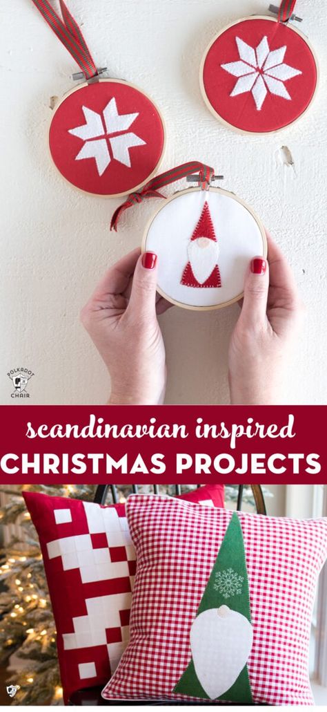 9 Scandinavian Inspired DIY Christmas Decorations - The Polka Dot Chair Swedish Christmas Decorations, Christmas Scandinavian Style, Scandi Christmas Decorations, Scandinavian Christmas Ornaments, Norwegian Christmas, Scandinavian Diy, Danish Christmas, Scandinavian Christmas Decorations, Polka Dot Chair