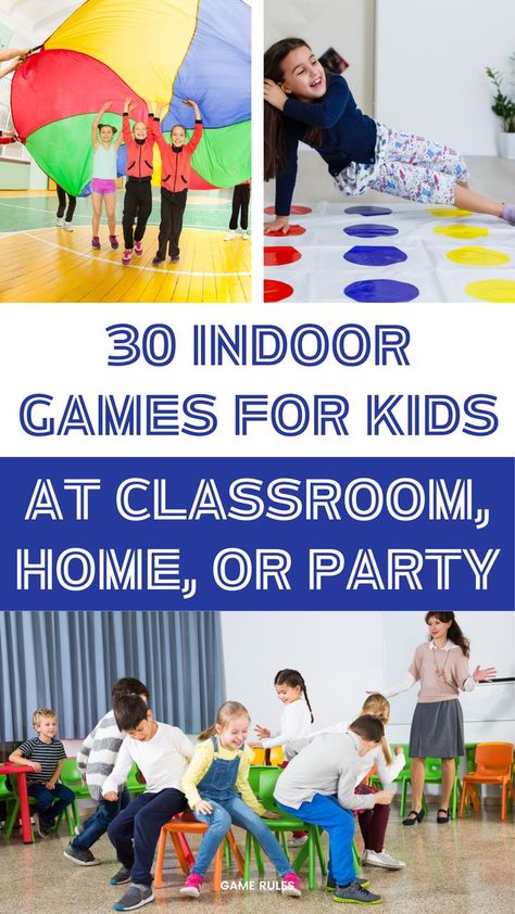 indoor games for kids Games For Kids Birthday Party, Fun Indoor Games For Kids, Kids Party Games Indoor, Fun Kids Party Games, Kid Party Games Outdoor, Kid Games Indoor, College Party Games, School Games For Kids, Indoor Birthday Parties