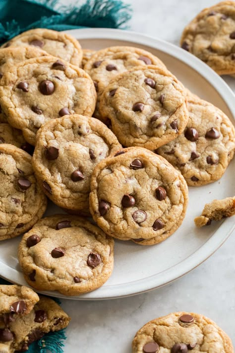 Brown Butter Chocolate Chip Cookies - Cooking Classy Cooking Classy Recipes, Classy Recipes, Chocolate Chip Cookies Bars, Salted Chocolate Chip Cookies, Brown Butter Chocolate Chip, Cookie Recipes Chewy, Brown Butter Chocolate Chip Cookies, Soft Chocolate Chip Cookies, Bars And Cookies