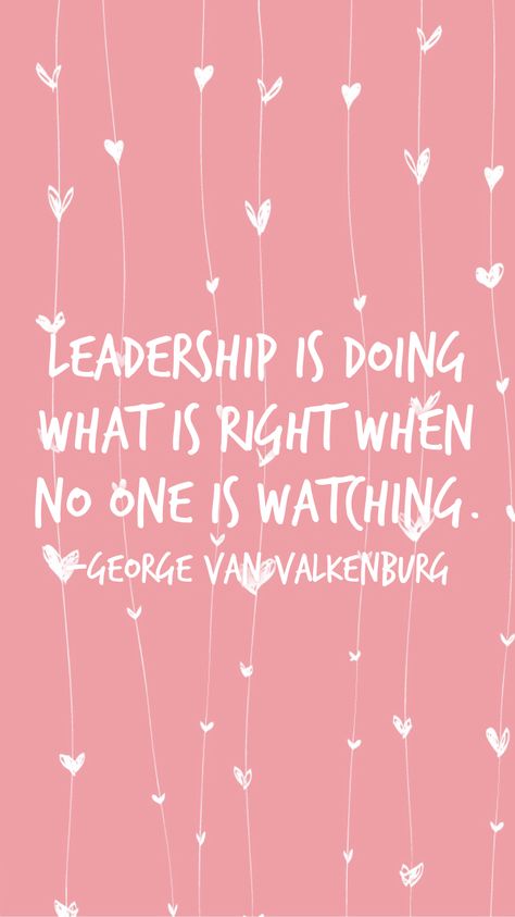 Leadership is doing what is right when no one is watching. -George Van Valkenburg   From the Motivation app: http://itunes.apple.com/app/id876080126?pt=119655832&ct=Share Self Love Jar, Everything Is Alright, Sunshine On A Rainy Day, Positive Wallpaper, Purple Inspiration, Quotes Badass, Out Of Comfort Zone, Pic Frame, Happy Aesthetic