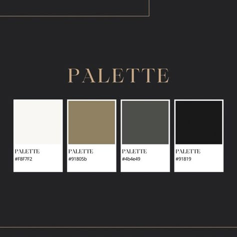 color palette for websites Black Gold Pallete Color, Dark Acedamia Color Pallet, Black White Gold Colour Palette, Dark Room Color Pallete, Dark Color Palate, Color Palette Charcoal, Dark House Color Palette, Dark Color Website Design, Black Colour Palette Mood Boards