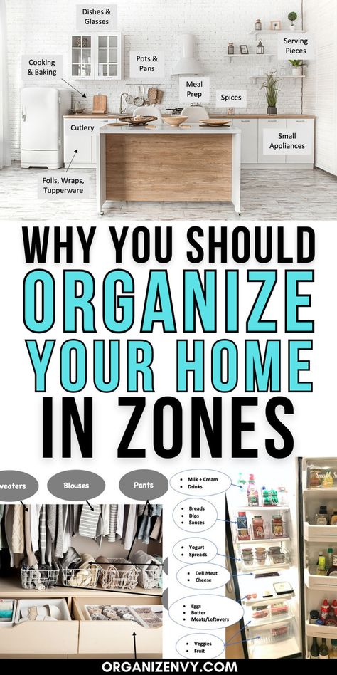 Photos of organizing zones throughout the house Ways To Organize Your Home, Ways To Organize, Organize Your Home, Organize Declutter, Home Management, Declutter Your Home, Home Organization Hacks, Storage Hacks, Easy Home Decor