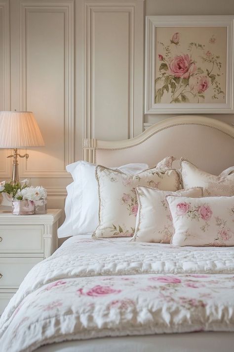 Vintage Feminine Bedroom, Best Master Bedrooms, Style Anglais, Feminine Bedroom, My Dream Bedroom, Woman Bedroom, Living Room Design Decor, Bedrooms Decor, Dream House Rooms