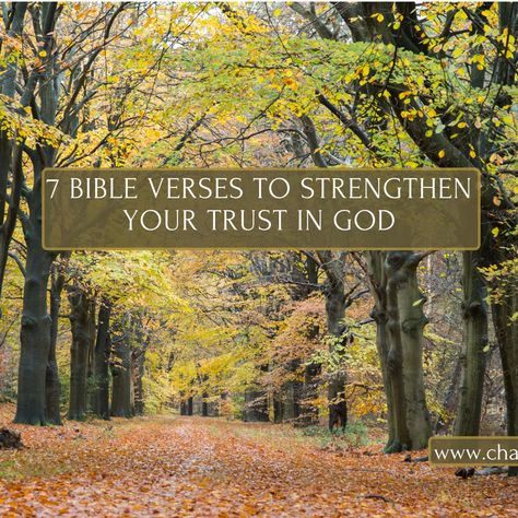 7 Bible Verses to Strengthen Your Trust in God Scripture Trusting God, Powerful Bible Verses, Perfect Peace, Fear Of The Unknown, Actions Speak Louder, Trusting God, God's Promises, Trust In God, I Trusted You