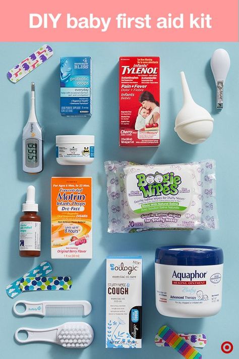 Baby First Aid Kit, Baby Medicine, First Aid Kits, Baby Checklist, Diy Bebe, Shower Bebe, Baby Necessities, Baby Advice, Baby Prep