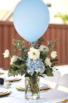 Baby Boy Baby Shower Decorations, Babyshower Decoration For Boys, Boy Baby Shower Flower Centerpieces, Balloon Centerpieces Baby Shower Boy, Boy Babyshower Decoration Ideas, Baby Sprinkle Decorations Boy, Flowers For Baby Shower Boy, Neutral Blue Baby Shower Ideas, Blueberry Baby Shower Decor