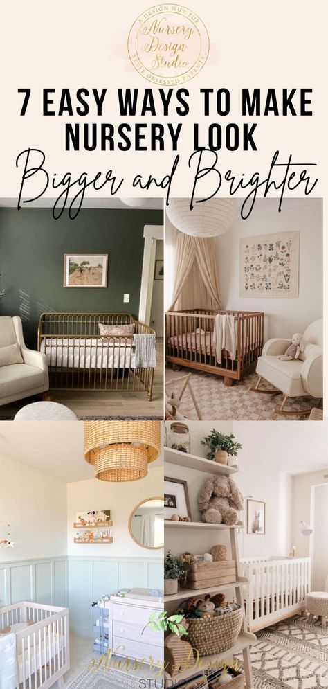 Ahead, we delve into seven clever ideas to make a small nursery feel bigger and brighter. Nursery Day Bed Layout, Nursery Room Shared With Parents, Crib Angled In Corner Of Nursery, Light And Bright Nursery, Setting Up A Nursery, Small Nursery Ideas Layout, Nursery Rug Placement, Nursery Layout Furniture Placement, Nursery Layout Ideas