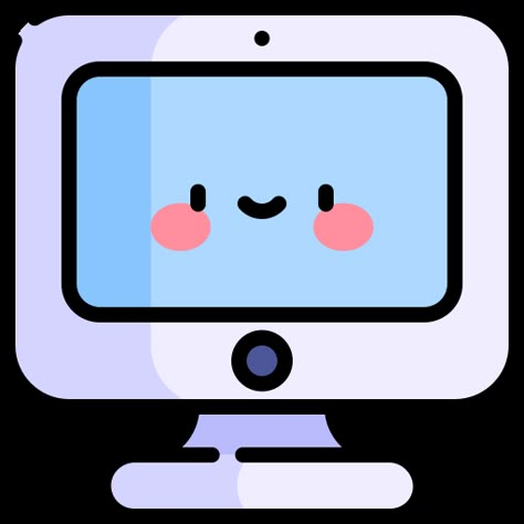 Computer Icon Png, Pc Icon, Kawaii Computer, Computer Png, Windows Icons, Cute Computer, Theme Illustration, Pc Image, Shorts Drawing