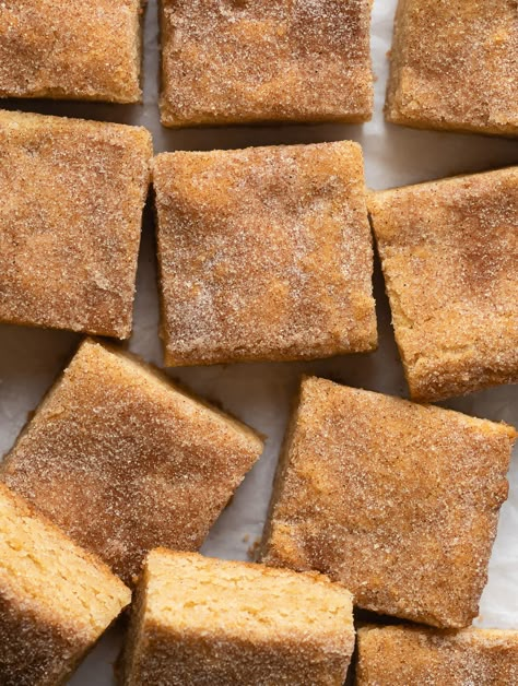 Snickerdoodle Bars - Browned Butter Blondie Snickerdoodle Bars Recipe, Gooey Butter Bars, Snickerdoodle Blondies, Snickerdoodle Bars, Yummy Fall Recipes, Gooey Butter Cake, Butter Bars, Browned Butter, Classic Cookies