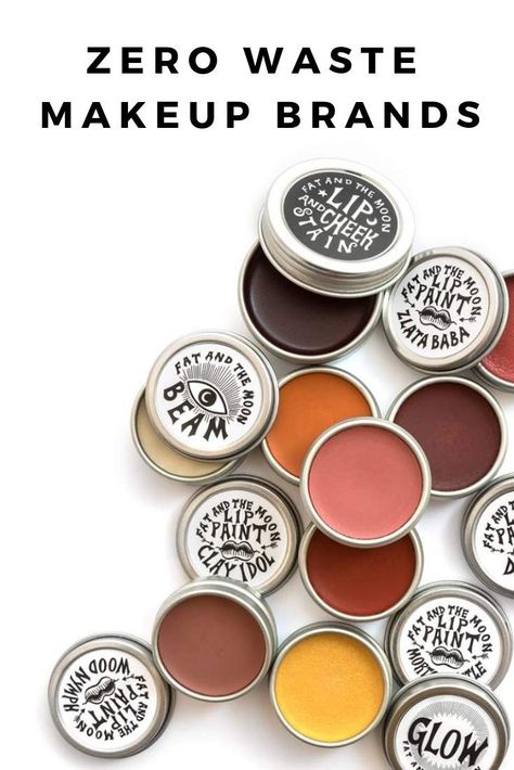 7 Zero Waste Makeup Brands #zerowaste #makeup #plasticfree Low Waste Makeup, Sustainable Beauty Products, Makeup Verde, Eco Makeup, Zero Waste Skincare, Zero Waste Makeup, Sustainable Makeup, Zero Waste Ideas, Zero Waste Bathroom