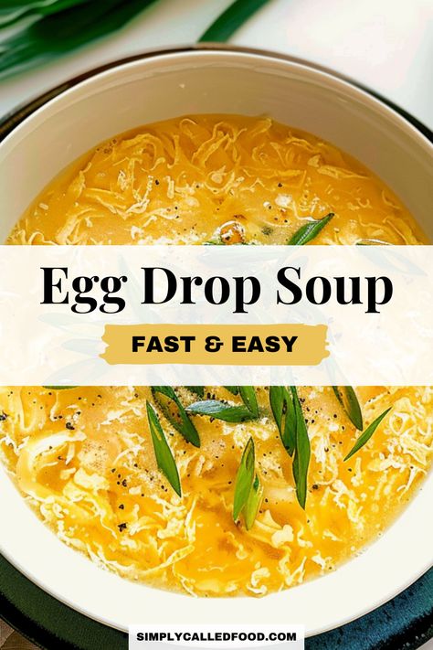 Savor an authentic egg drop soup recipe, ideal for keto and fast-paced diets. Made with wholesome chicken bone broth and vegetables, this homemade soup is simple, quick, and healthy. This DIY easy recipe is a delight. You can prepare egg drop soup in a Crock Pot, instant pot, slow cooker, pressure cooker, or stove top. For this egg drop soup recipe and more soup recipes, visit simplycalledfood.com. Egg Drop Soup Easy, Easy Egg Drop Soup, Homemade Egg Drop Soup, Cookie Rookie Recipes, Dip Cookies, Egg Drop Soup Recipe, Corn Thanksgiving, Easy Homemade Soups, The Salty Marshmallow