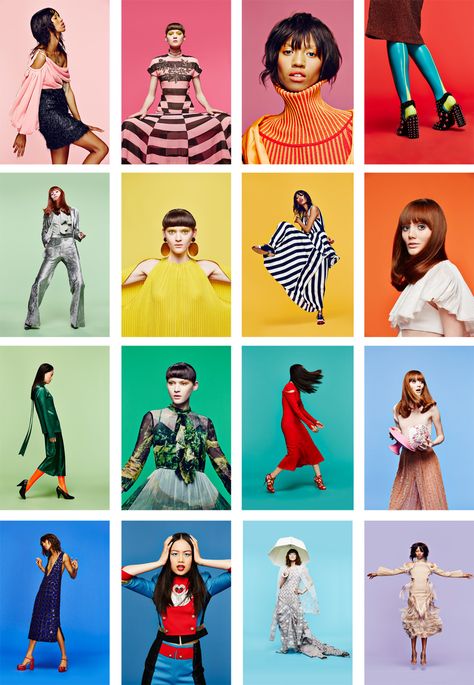 Fall NYFW Campaign with Paper Magazine and CFDA on Behance Colorful Fashion Photography, Vogue Fashion Photography, Artistic Fashion Photography, Shooting Studio, Mode Editorials, Studio Photography Fashion, Creative Fashion Photography, Patrick Demarchelier, Photographie Portrait Inspiration