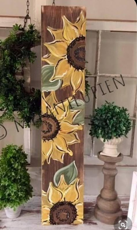 Welcome Porch Sign, Large Porch, Wood Pallet Art, Wooden Welcome Signs, Rustic Wooden Sign, Pallet Crafts, Pallet Painting, Simple Joys, Sunflower Painting