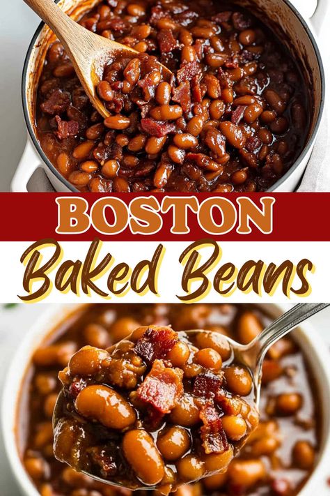 Boston Baked Beans Recipe, Baked Beans Recipe, Boston Baked Beans, Baked Bean Recipes, Pork N Beans, Easy Slow Cooker Recipes, Beans Recipe, Easy Slow Cooker, Recipe For Mom